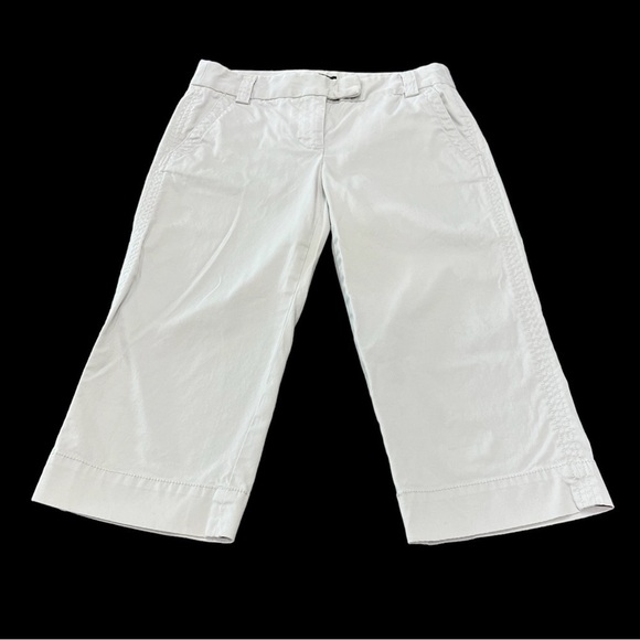 J. Crew Favorite Fit Stretch Khaki Capri Size 0 - Picture 1 of 10